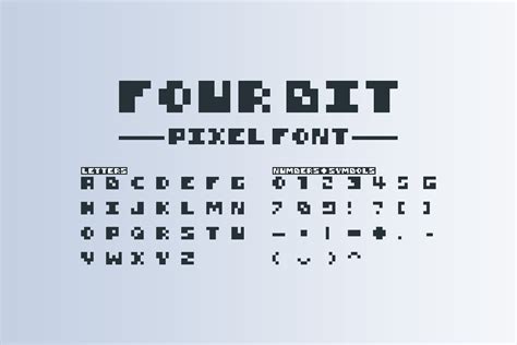 4 BIT Pixel font | Fonts ~ Creative Market