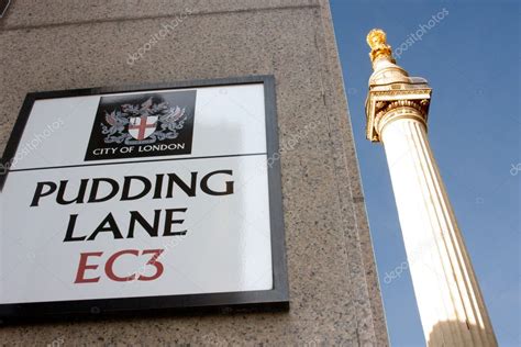 Pudding Lane and Monument, London ⬇ Stock Photo, Image by © d50m10 #2018141