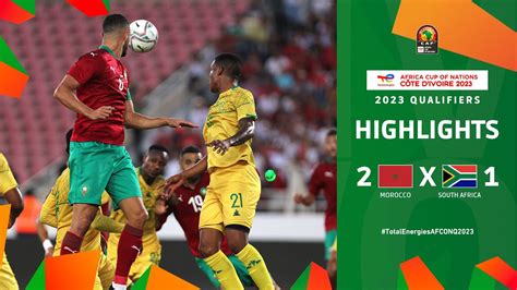 Morocco 🆚 South Africa | Highlights - #TotalEnergiesAFCONQ2023 - MD1 ...