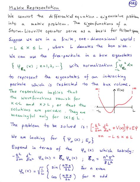 5.7 The matrix representation of quantum mechanics MatrixRep.mws MatrixRep.mws ; N_1 ; N_2