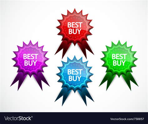 Set color badges Royalty Free Vector Image - VectorStock