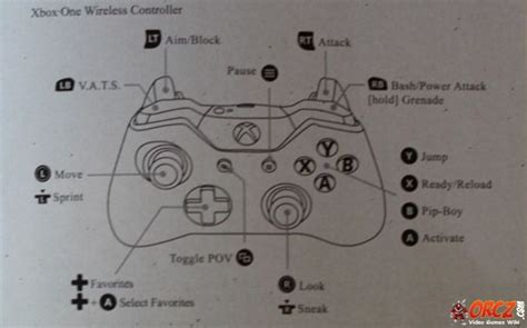 Fallout 4: Xbox One Controller Layout - Orcz.com, The Video Games Wiki