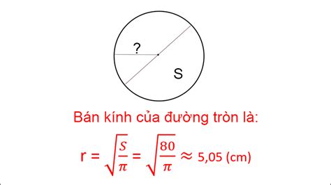 Đánh giá Công thức tính bán kính hình tròn theo 4 cách đơn giản có ví dụ cụ thể