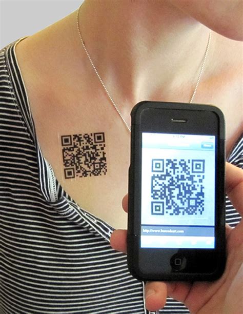 Scan Yourself: Geeky Barcode (QR Code) Tattoos | Bit Rebels