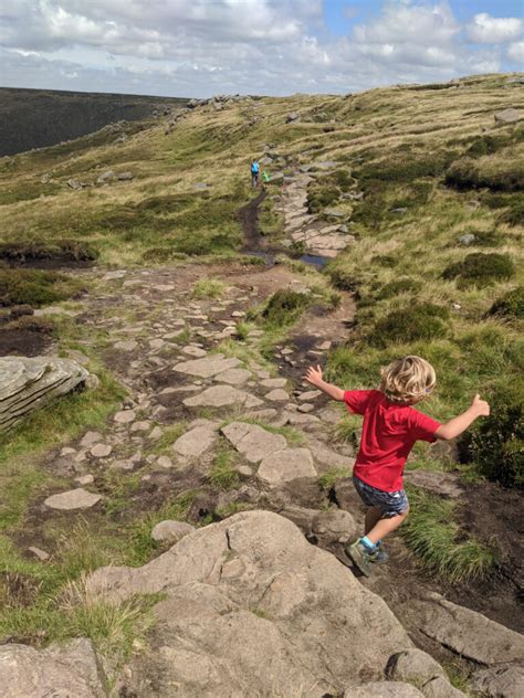 Hiking Kinder Scout with kids from Hayfield (14km) | Peak District Kids