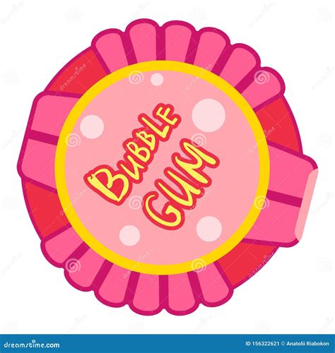 Pink Bubble Gum Box Icon, Cartoon Style Stock Vector - Illustration of pink, item: 156322621