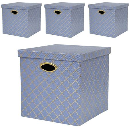 IGUOHAO Foldable Storage Bins - 13x13 Fabric Storage Cubes Basket Boxes ...