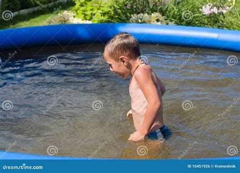 The child bathes. stock photo. Image of blue, caucasian - 10451926