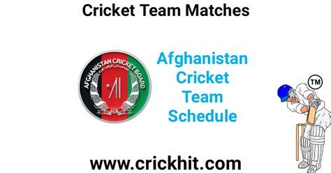 Afghanistan Cricket Team Schedule 2023-24 - Crickhit