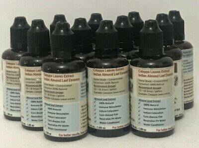 Catappa Extract- Indian Almond Leaf Essence for Bettas & Other Fish 50 ...