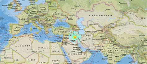 Sulaymaniyah earthquake map Earthquake Map, Middle East Map, Germany ...