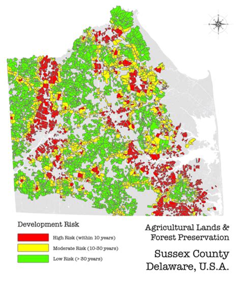 1: Development Risk for Eligible Parcels in Sussex County | Download ...