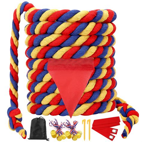 Buy Field Day Tug of War Rope for Kids and Adults, Outdoor Lawn Yard Family Reunion Birthday ...