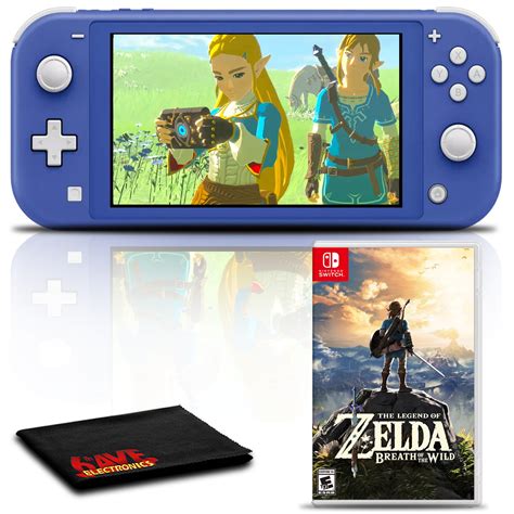 Nintendo Switch Lite (Blue) Gaming Console Bundle with Zelda Breath of the Wild - Walmart.com