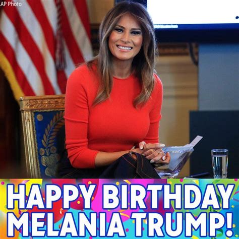 Melania Trump's Birthday Celebration | HappyBday.to