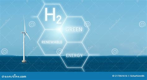 Green Hydrogen from Renewable Energy Sources Stock Photo - Image of ...