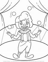 Cute Clown Coloring Pages sketch template