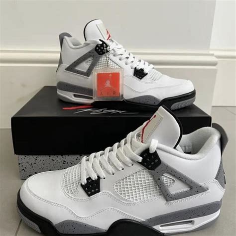 Jordan Men's Grey and White Trainers | Depop