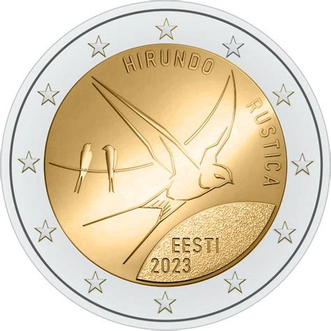 2 euro coin - The Barn Swallow | Estonia 2023