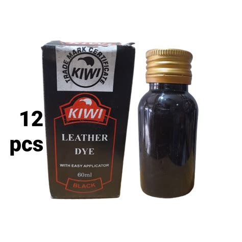 Kiwi Black Leather Dye - 60ml x12 Pieces – Main Market Online