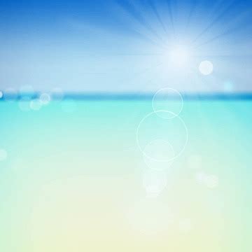 Paradise Beach Day Blue Sun Vector, Day, Blue, Sun PNG and Vector with ...