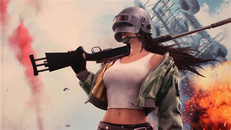 PUBG Girl With Rifle HD PUBG Wallpapers | HD Wallpapers | ID #70673