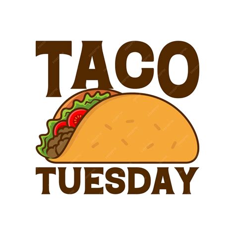 Premium Vector | Taco tuesday logo design