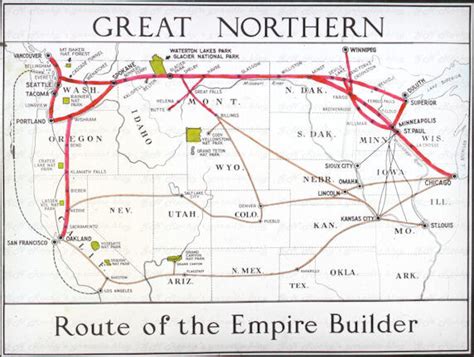 Great Northern Railroad Routes