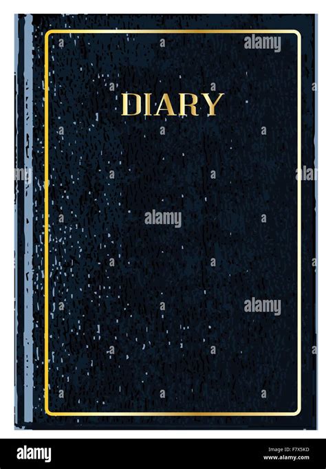 Black front cover of a leather bound diary Stock Vector Image & Art - Alamy