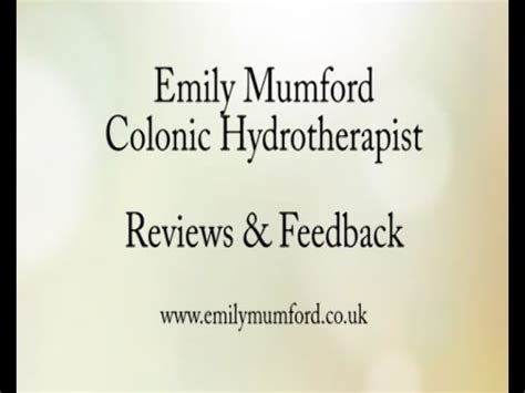 Emily Mumford - Colonic Testimonials - YouTube