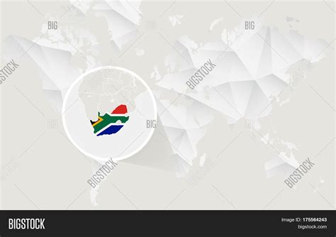 South Africa Map Flag Vector & Photo (Free Trial) | Bigstock