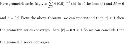 Determine whether the geometric series is convergent or dive | Quizlet