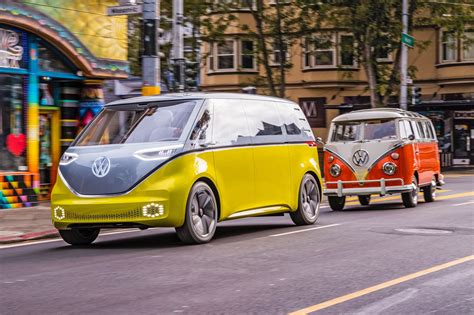 VW ID Buzz vs VW Microbus old vs new twin test review | CAR Magazine