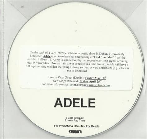 Adele - Cold Shoulder (2008, CDr) | Discogs