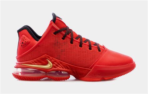 Nike LeBron 19 Low Light Crimson Mens Basketball Shoes Red DO9829-600 ...