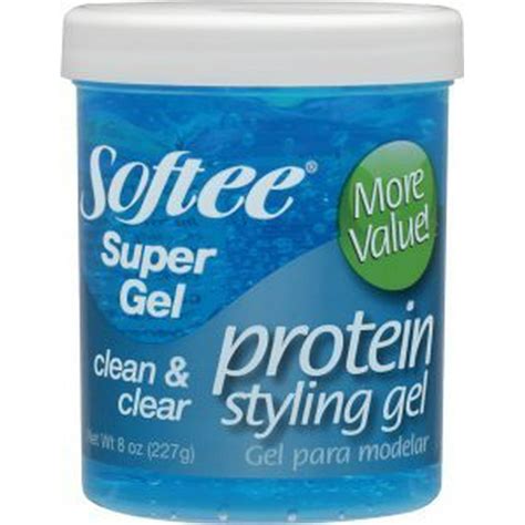 Softee Protein Styling Gel - Clean & Clear, Super Blue 8 oz. - Walmart ...