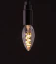 E14 LED Pear Light Bulb Spiral Filament Warm Glow