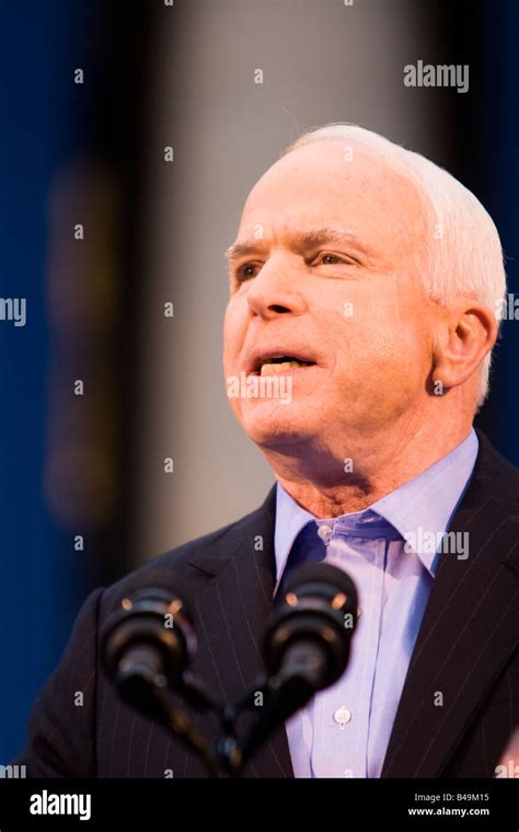 John McCain speaking at a campaign rally in Media, Pennsylvania on ...