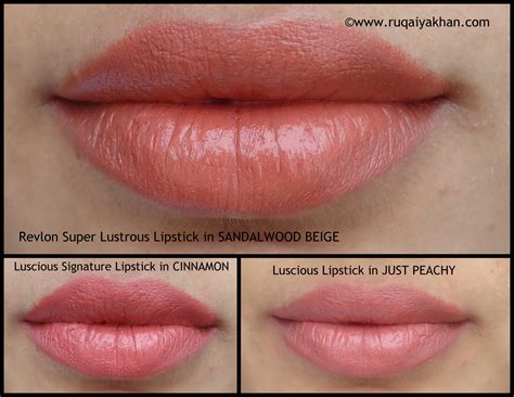 Ruqaiya Khan: Revlon Super Lustrous Lipstick in SANDALWOOD BEIGE Review and Swatches