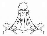 Free Printable Volcano Coloring Pages For Kids sketch template