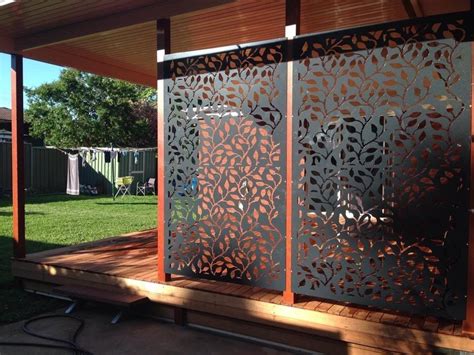 Decorative Privacy Metal Screens. Corten Steel, Powder Coated Patterrns ...