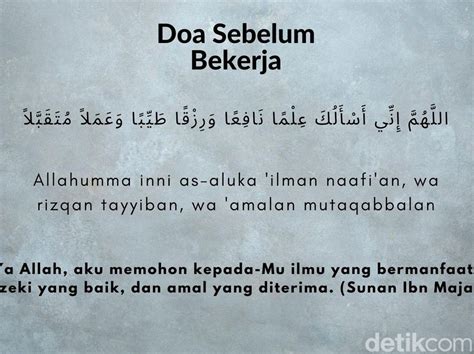 Berita dan Informasi Doa sebelum bekerja sesuai sunnah Terkini dan Terbaru Hari ini - detikcom