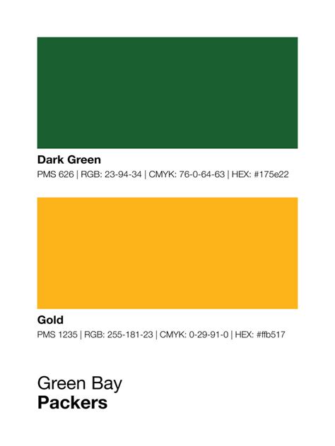 Green Bay Packers Colors - Effy Moom