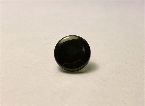 Chromatic Button Accordion Part - Solid Black Treble Button 16mm Diameter