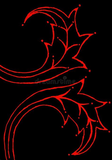 Abstract leaf drawing stock illustration. Illustration of creativity - 93369324