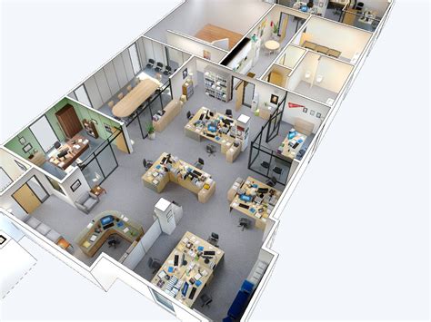 Dunder Mifflin Office 3D Floor Plan