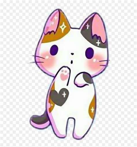 Kawaii Cute Cartoon Cat - IMAGESEE