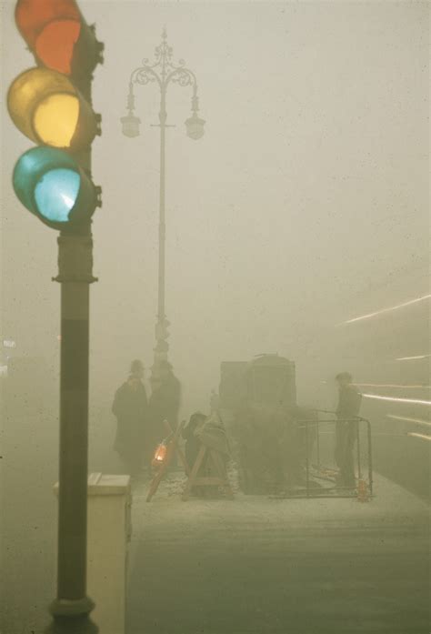 12 Amazing Color Photographs of the London Smog Disaster of 1952 ~ vintage everyday