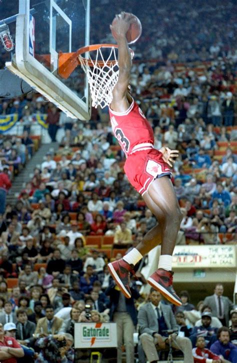 Michael Jordan 1985 Rookie Slam Dunk Contest Photo Original 35mm Color Negative ...