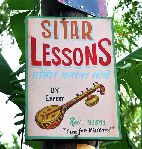 Sitar lessons India Photograph by David Lee Thompson